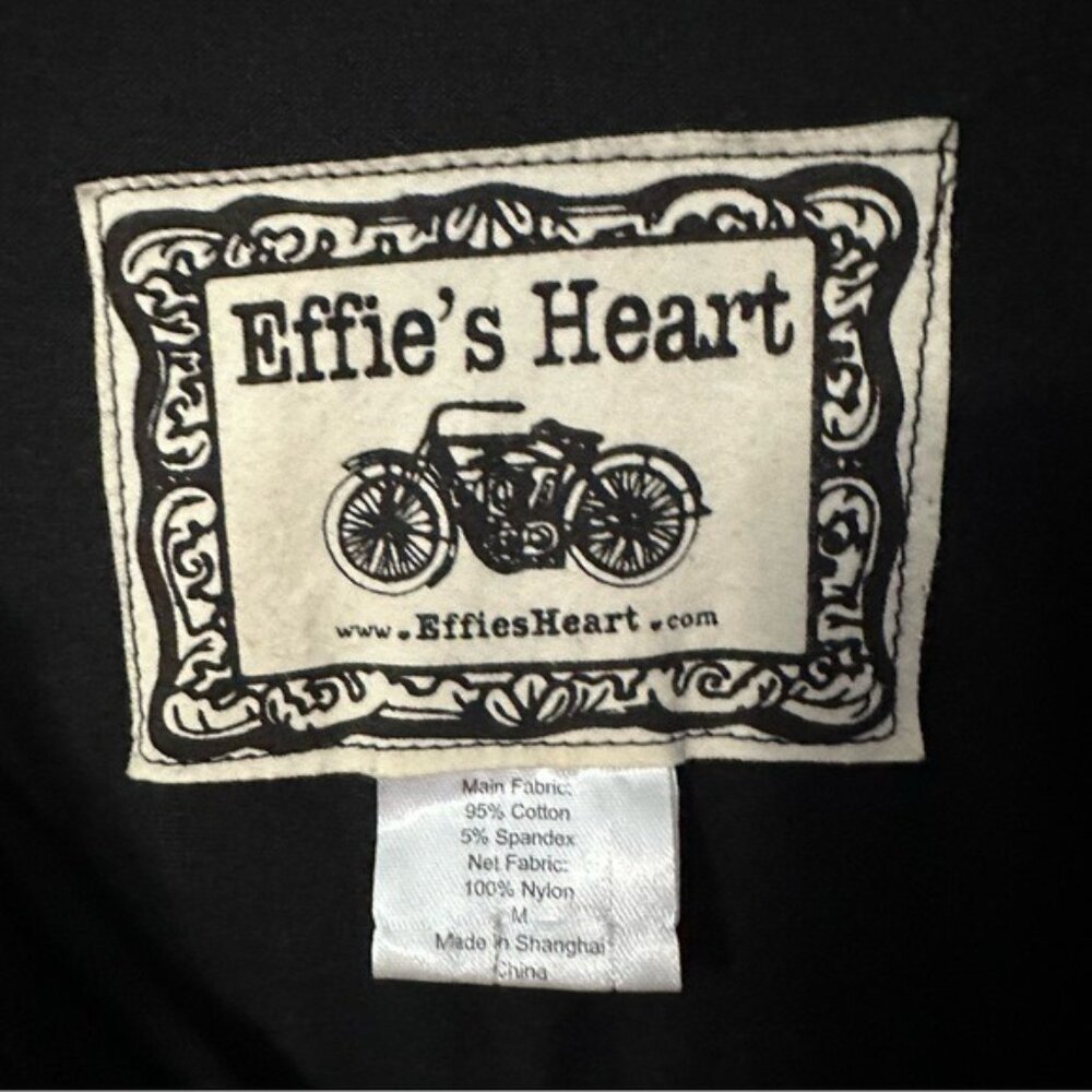 Effie’s Heart Baby Doll Dress Black Feather Print Mesh Y2K Indie Size Medium - Picture 11 of 13